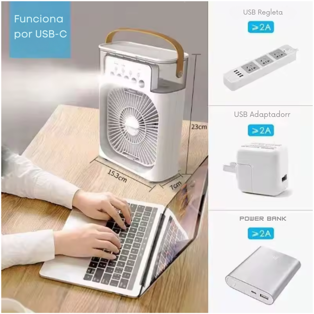 Mini ventilador USB-C